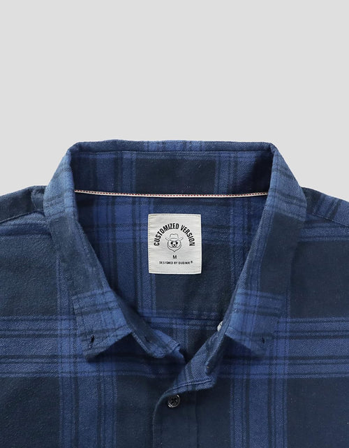 Load image into Gallery viewer, ® Flannel Shirt for Men Long Sleeve Men'S Casual Button-Down Shirt 100% Cotton Soft Plaid Regular Fit with Pockets
