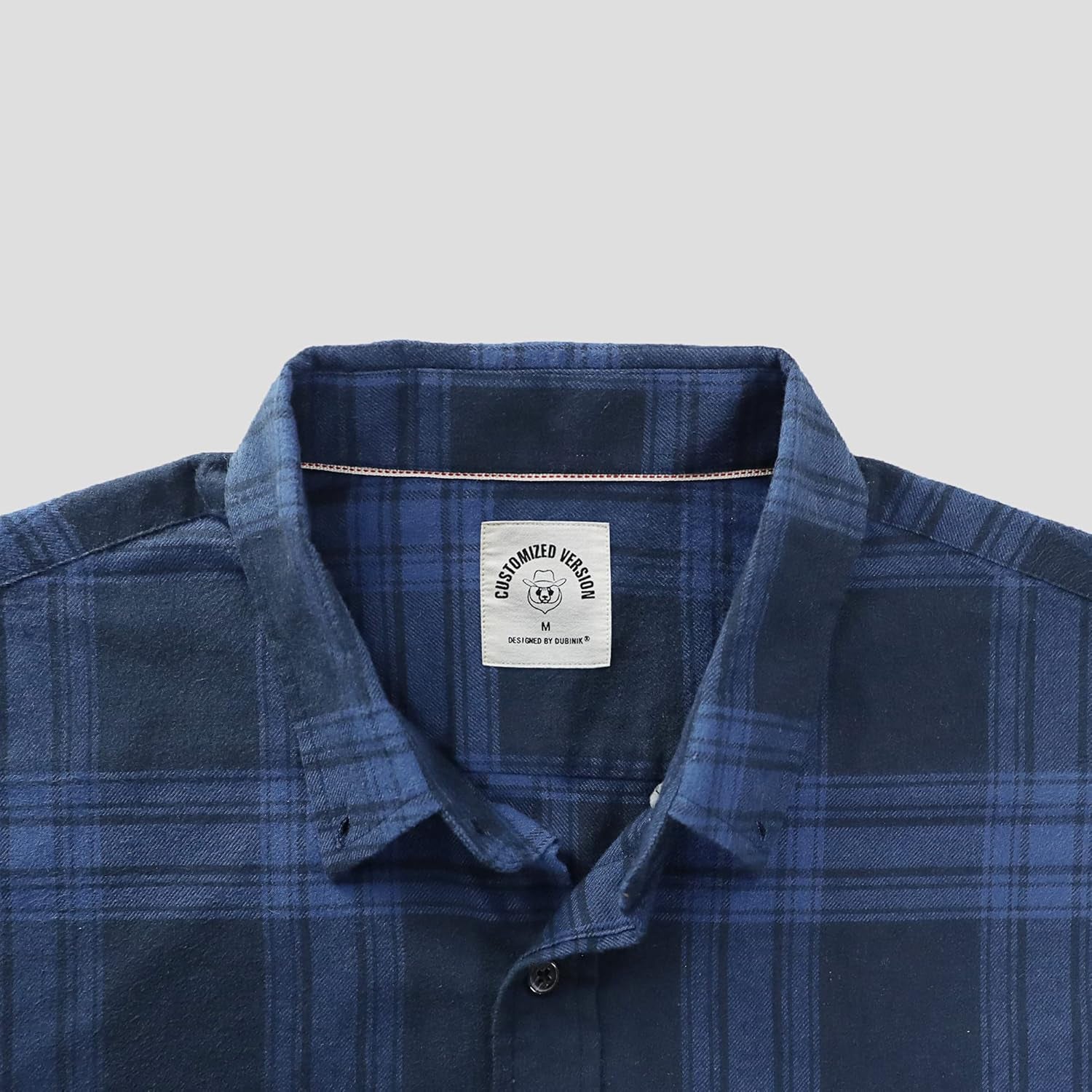 ® Flannel Shirt for Men Long Sleeve Men'S Casual Button-Down Shirt 100% Cotton Soft Plaid Regular Fit with Pockets