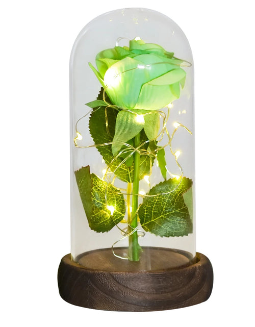 Load image into Gallery viewer, Gifts for Her Beauty and the Beast Eternal Rose in Glass Dome Artificial Forever Flower LED Light Mothers Day Gifts for Women
