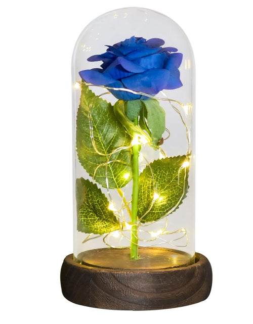 Load image into Gallery viewer, Gifts for Her Beauty and the Beast Eternal Rose in Glass Dome Artificial Forever Flower LED Light Mothers Day Gifts for Women

