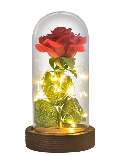 Load image into Gallery viewer, Gifts for Her Beauty and the Beast Eternal Rose in Glass Dome Artificial Forever Flower LED Light Mothers Day Gifts for Women
